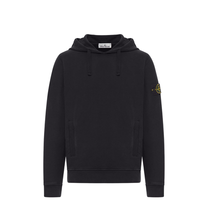 Hooded Sweatshirt in Brushed Organic Cotton Fleece