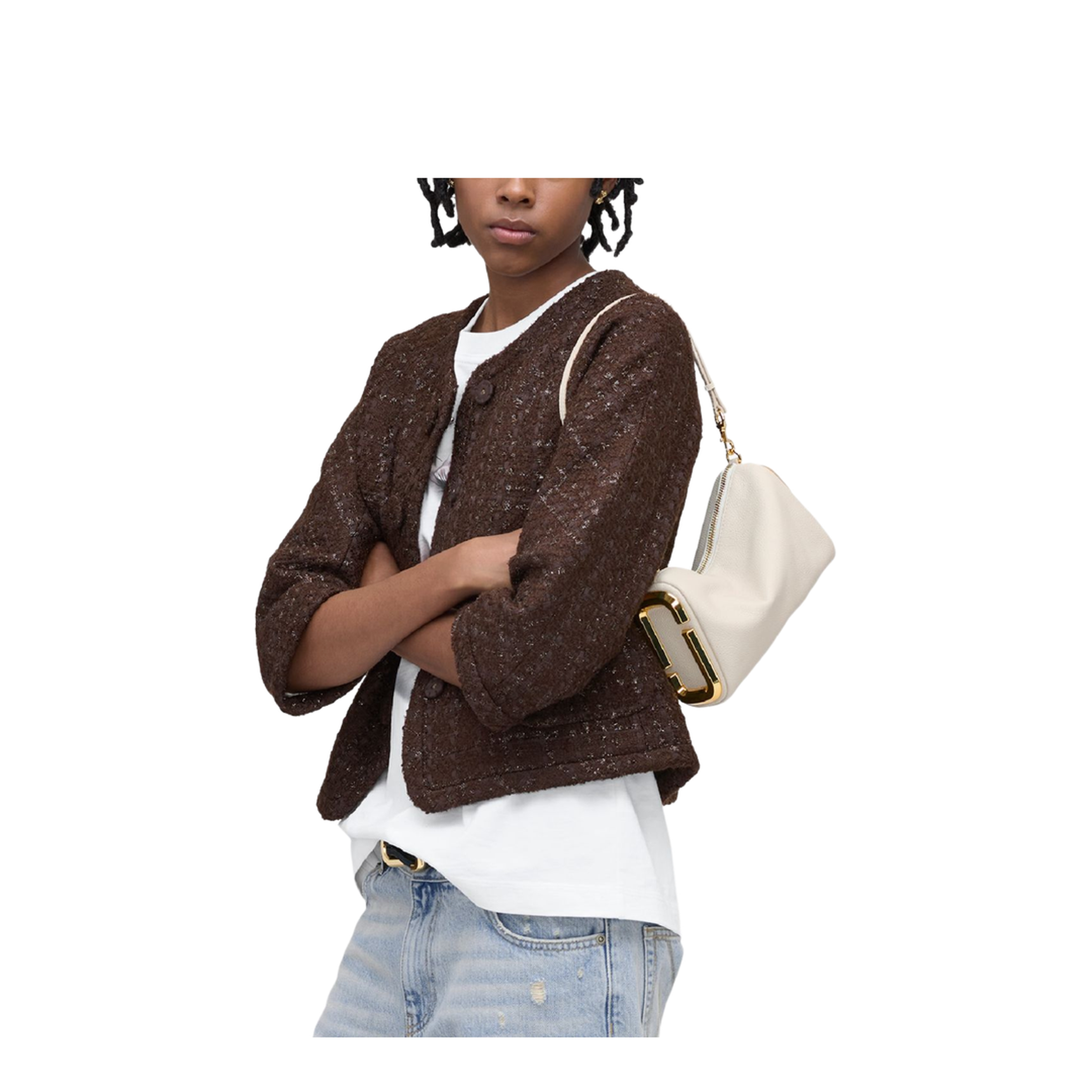 Snapshot Shoulder Bag in Leather