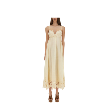 Coco Embroidered Long Dress