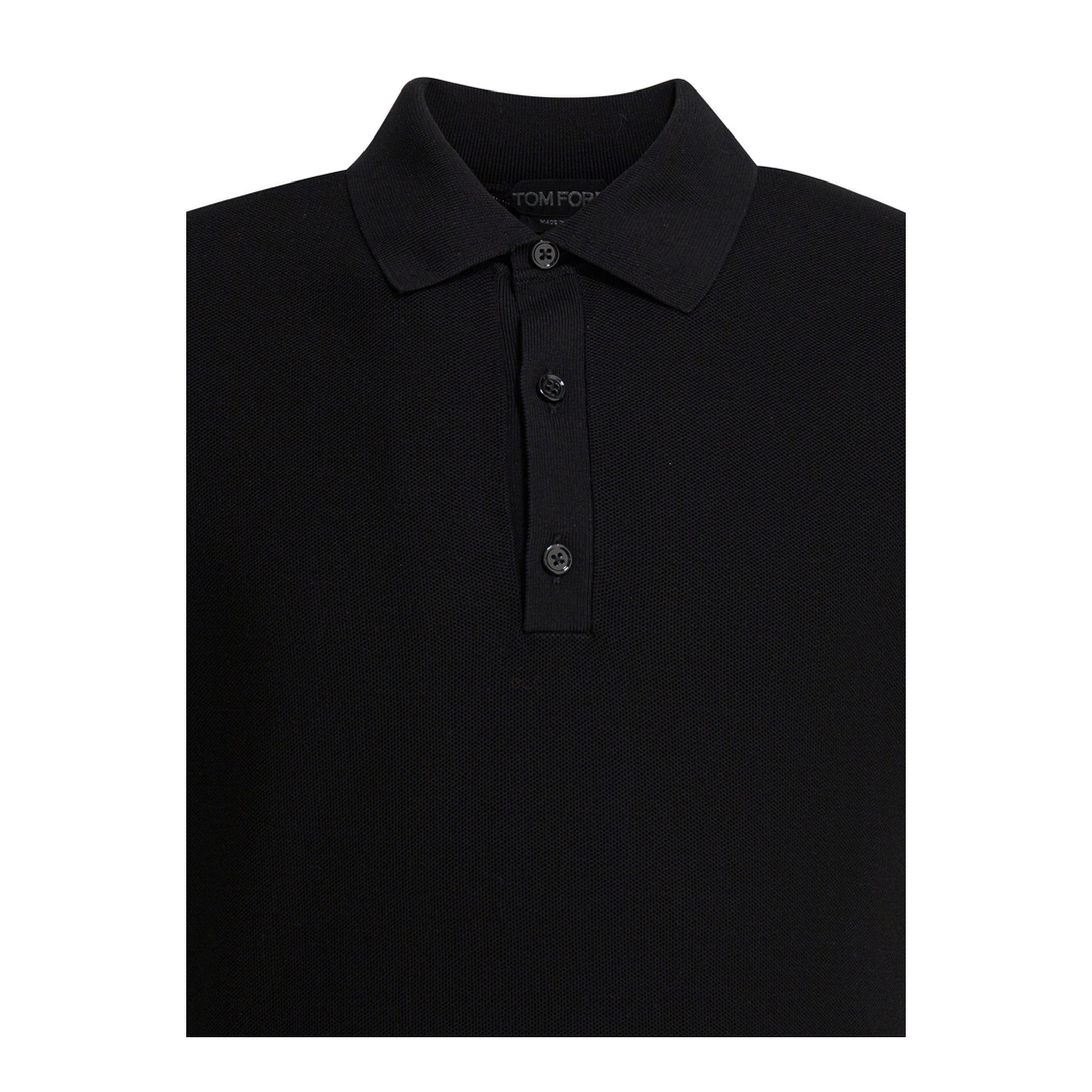 MAYFEYR - Tom Ford - Silk And Cotton Pique Polo Shirt - KPS033YMS142NAA