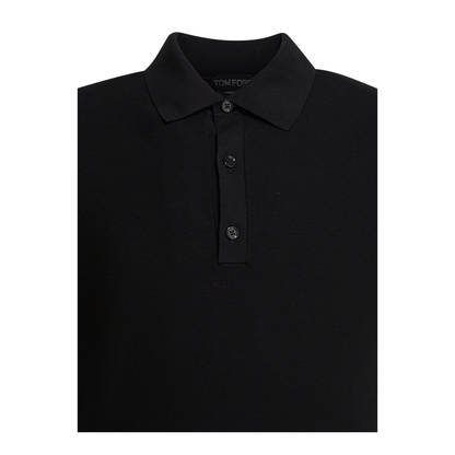 MAYFEYR - Tom Ford - Silk And Cotton Pique Polo Shirt - KPS033YMS142NAA
