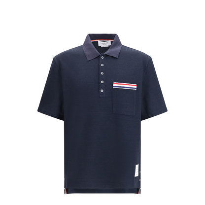 Short-Sleeve Polo With Chest Pocket