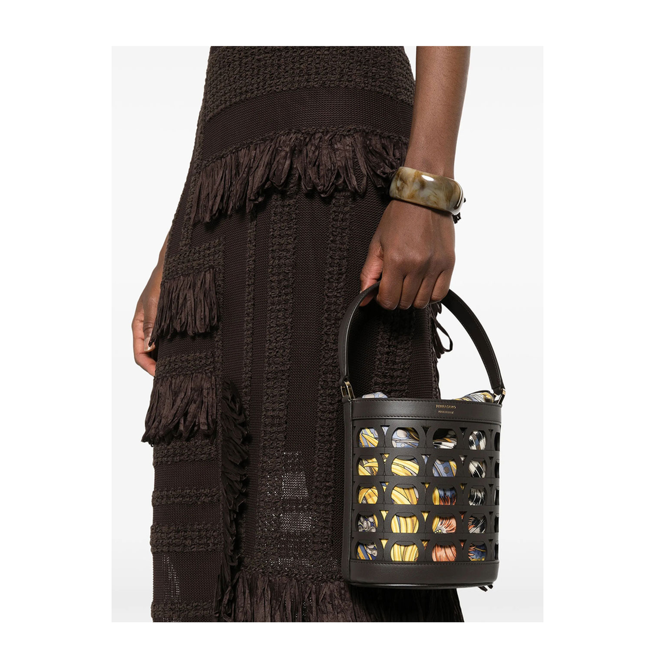 MAYFEYR - Ferragamo - Laser Xs Bucket Bag - 2209700791216TESTA