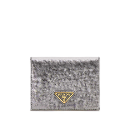 MAYFEYR - Prada - Silver Leather Wallet - 1MV204QHHF0135