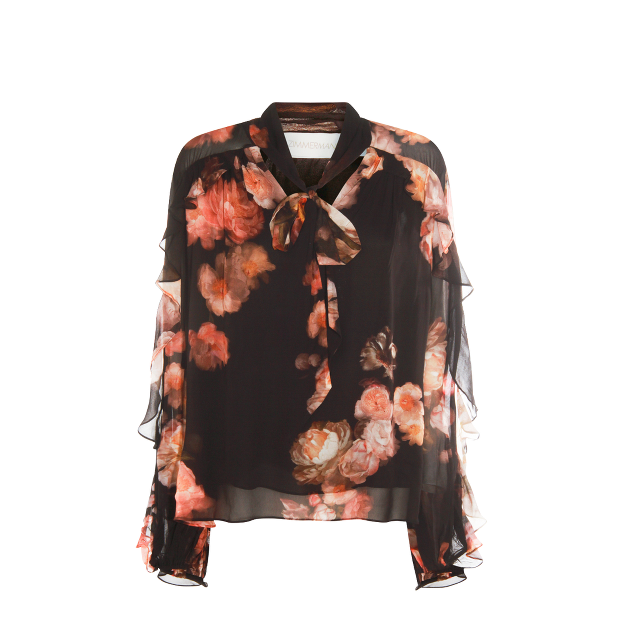 Hypnotic Satin Shirt Denim Paisley