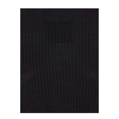 Anagram Tank Top in Silk Black