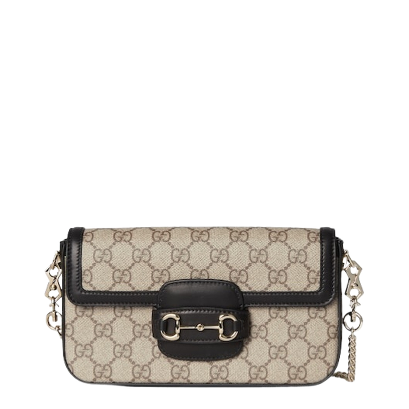 Horsebit Card Holder with Chain Strap