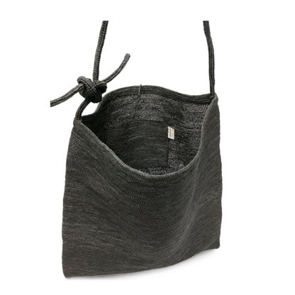 MAYFEYR - Sophie Digard - Dark Grey Woven Effect Shoulder Bag - S147/CRUF/L/RDOUTER