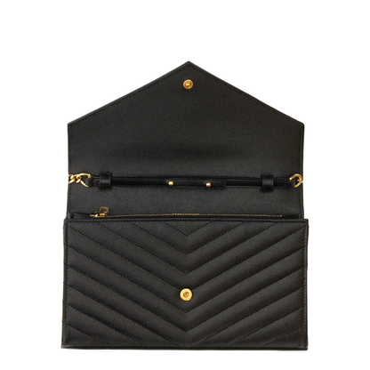 Classic Cassandre Chain Wallet In Grain De Poudre Leather
