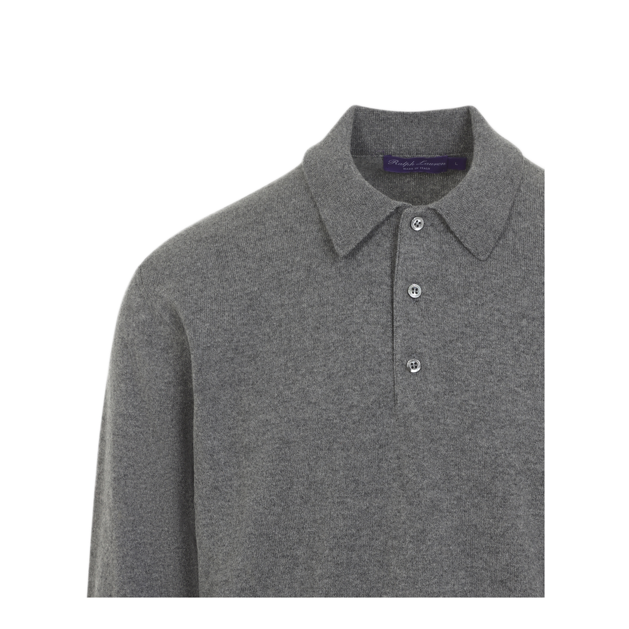 MAYFEYR - RALPH LAUREN PURPLE LABEL - Long Sleeve Knit Polo - 790P22444001MEDIUM