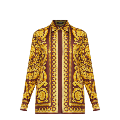 Silk Shirt with Barocco Print