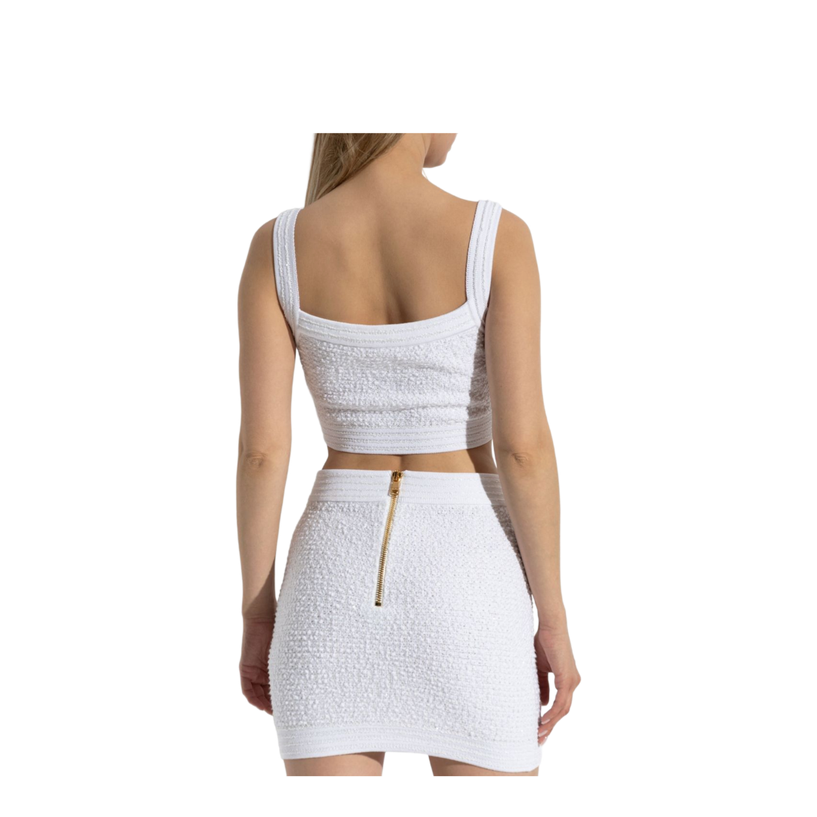 Tweed Strap Top