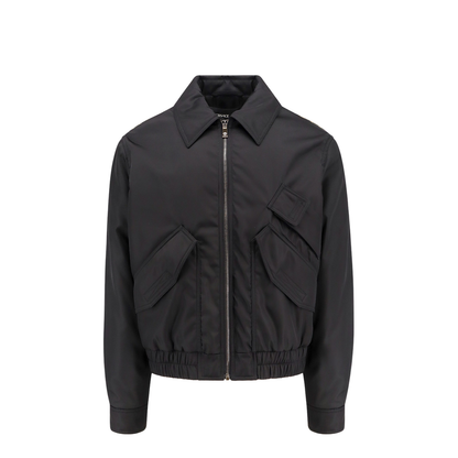 Bomber Jacket In Black Polyamide