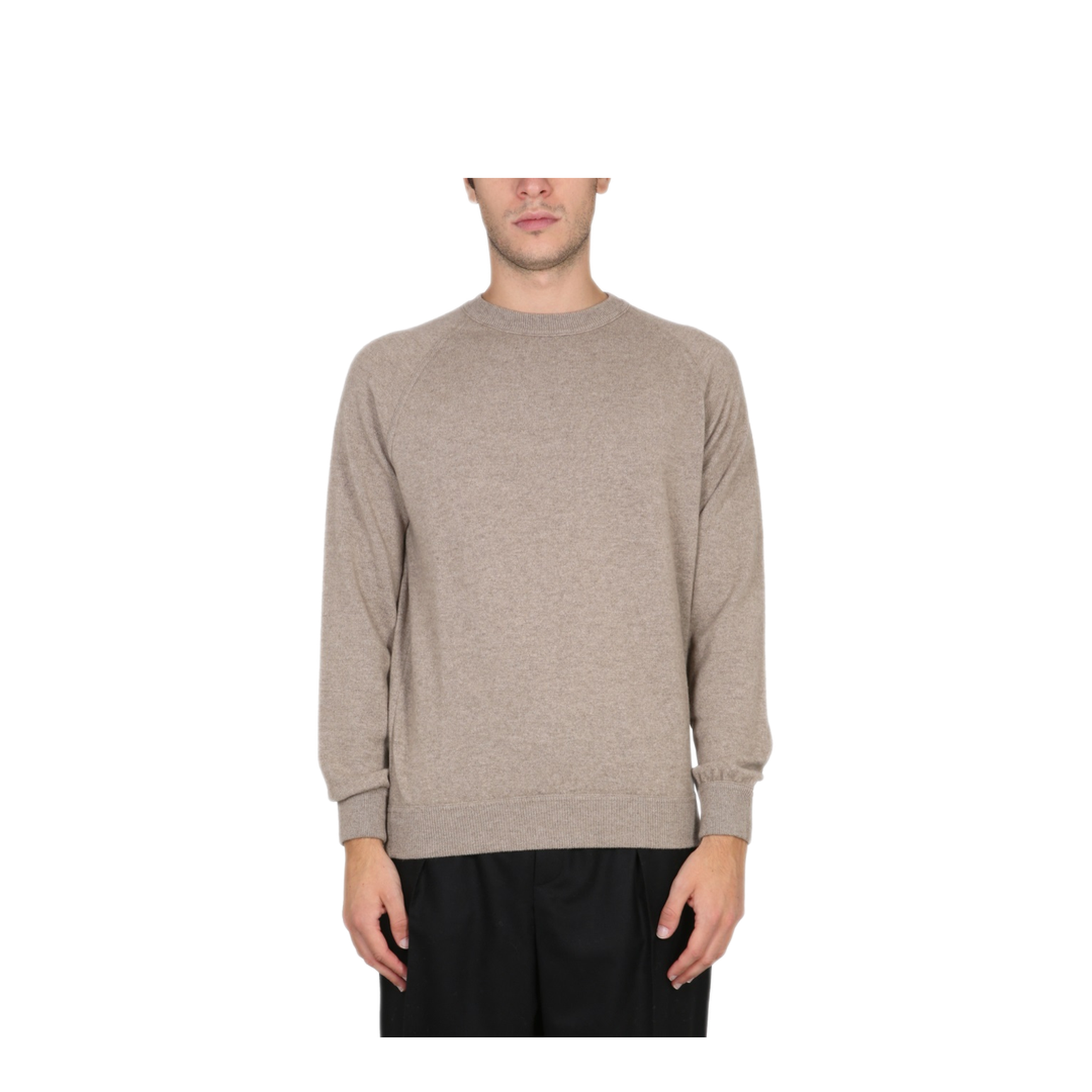 MAYFEYR - Drumohr - Choker Grey Cashmere Sweater - D1K200540