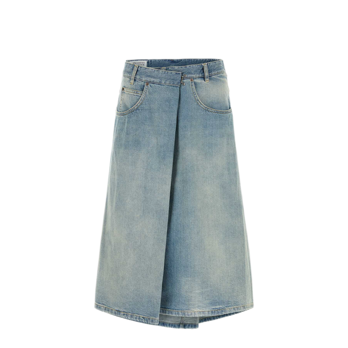 Wrap Denim Skirt