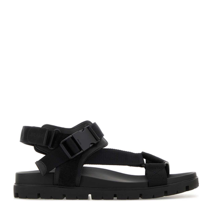 MAYFEYR - Prada - Black Fabric And Suede Sandals - 2X3177FG0003ZOEF0002
