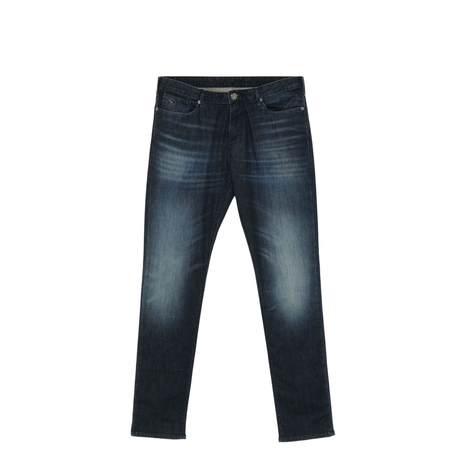 Indigo Blue Concealed Fly Classic Five Pocket Trousers