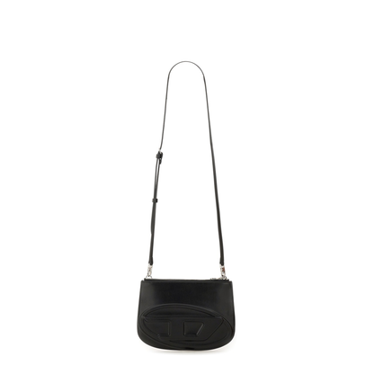 1DR Twin Calf Leather Shoulder Bag - Black