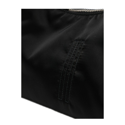 Gemini Small Lamb Leather Shoulder Bag - Black