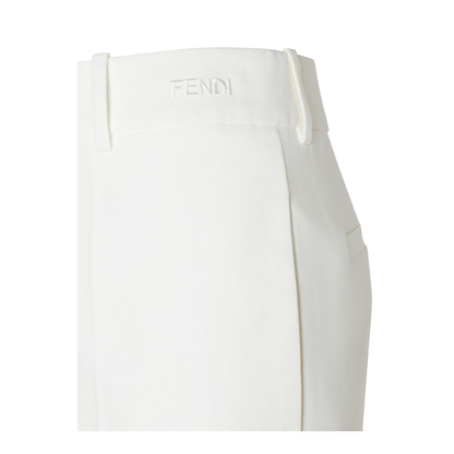 MAYFEYR - Fendi - Pants In Cotton With Embroidered Logo - FR6711AW7Q