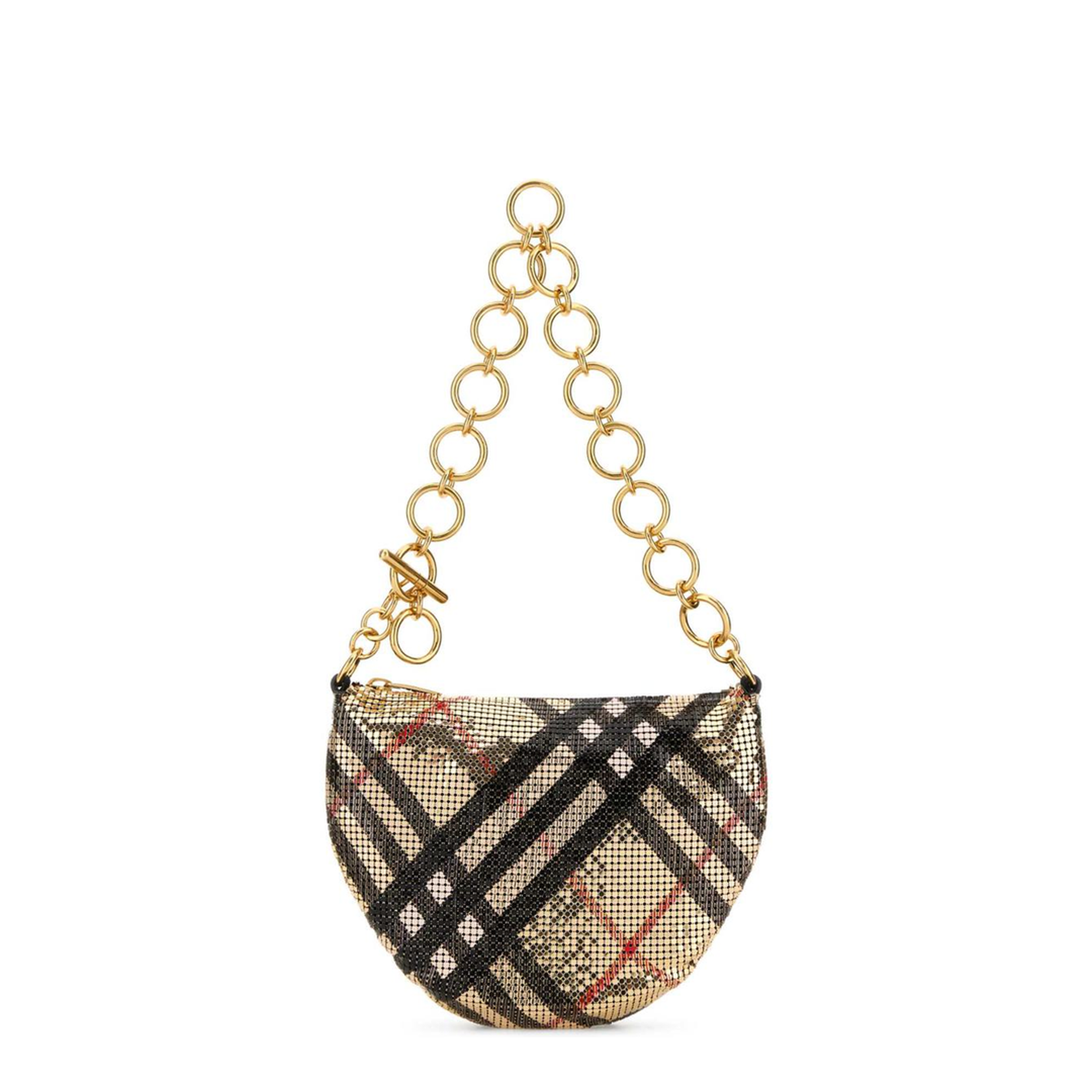 MAYFEYR - Burberry - Printed Metal Knit Shoulder Bag - 8120748B9368