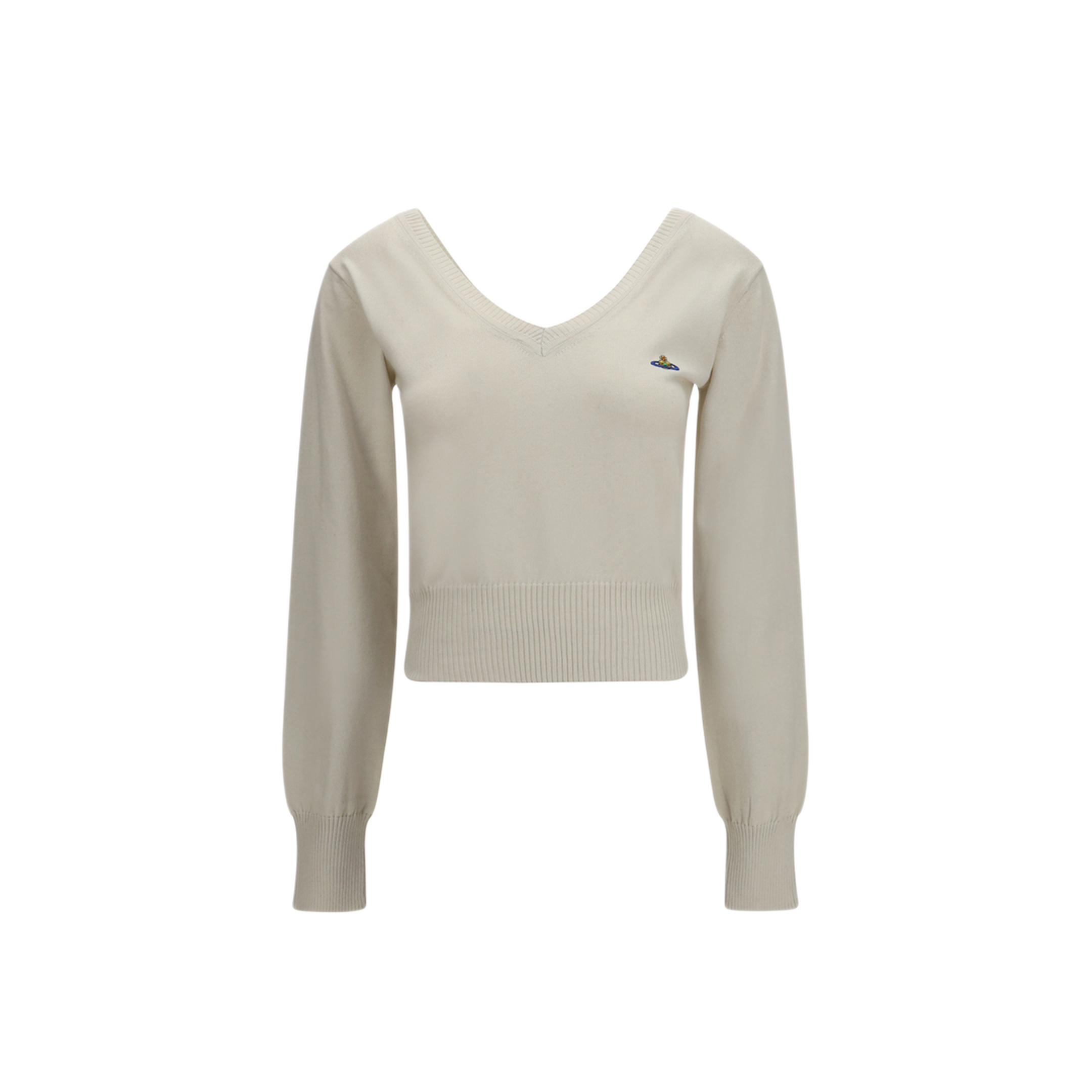 MAYFEYR - Vivienne Westwood - Beatrice V Neck Sweater - 1803007NY001VA405