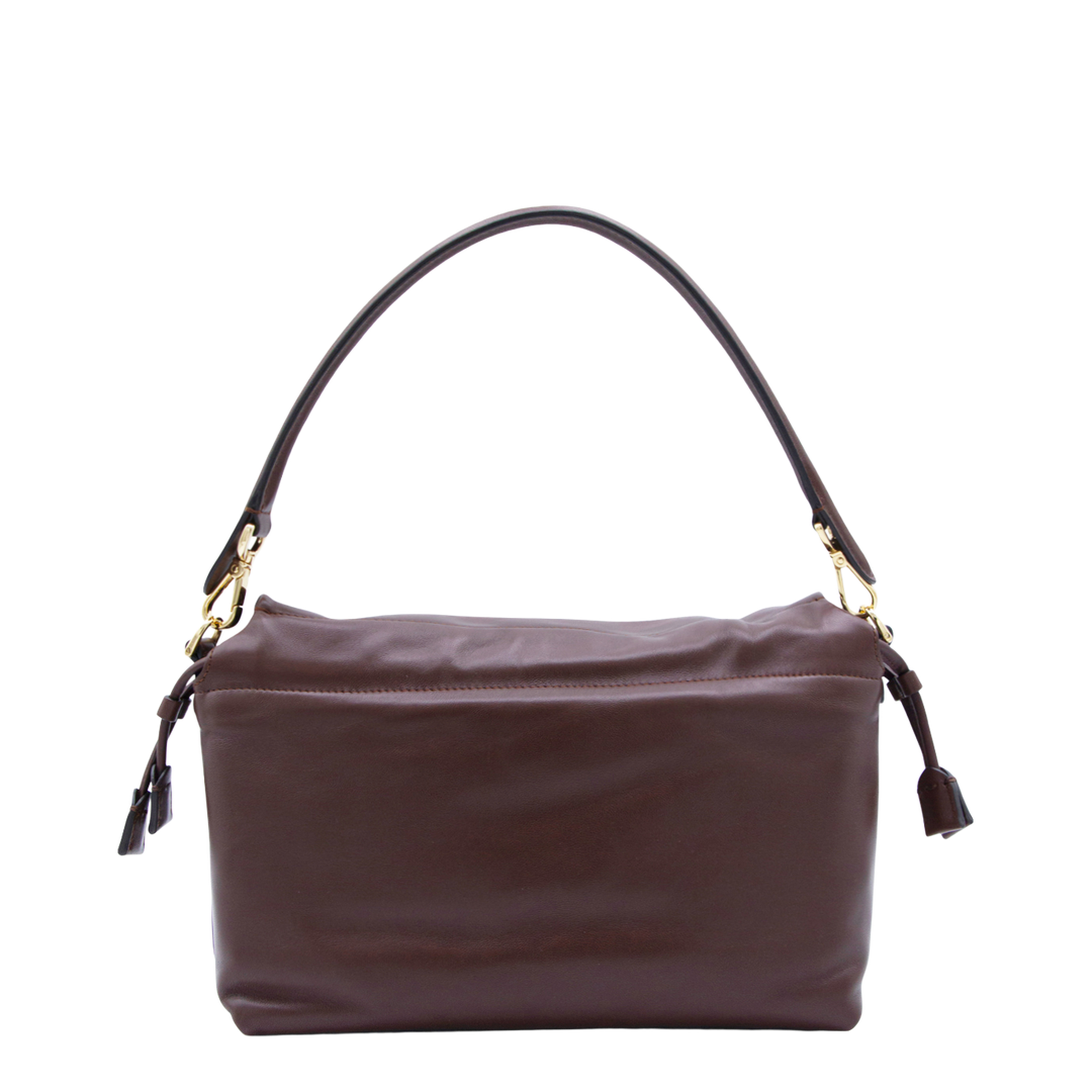Mamma Baguette Medium Leather Shoulder Bag - Brown
