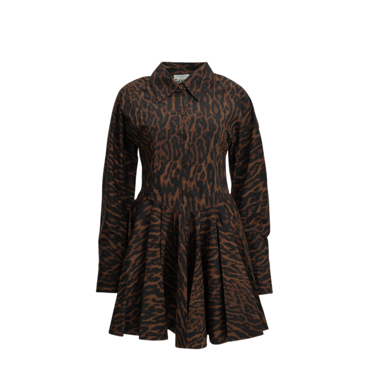 MAYFEYR - Ganni - Leopard Short Dress - A1030833ZZB