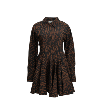 MAYFEYR - Ganni - Leopard Short Dress - A1030833ZZB