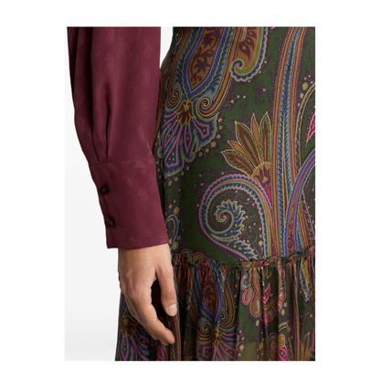 MAYFEYR - Etro - Silk Maxi Skirt With Placed Paisley Print - WRFA021699SP11H