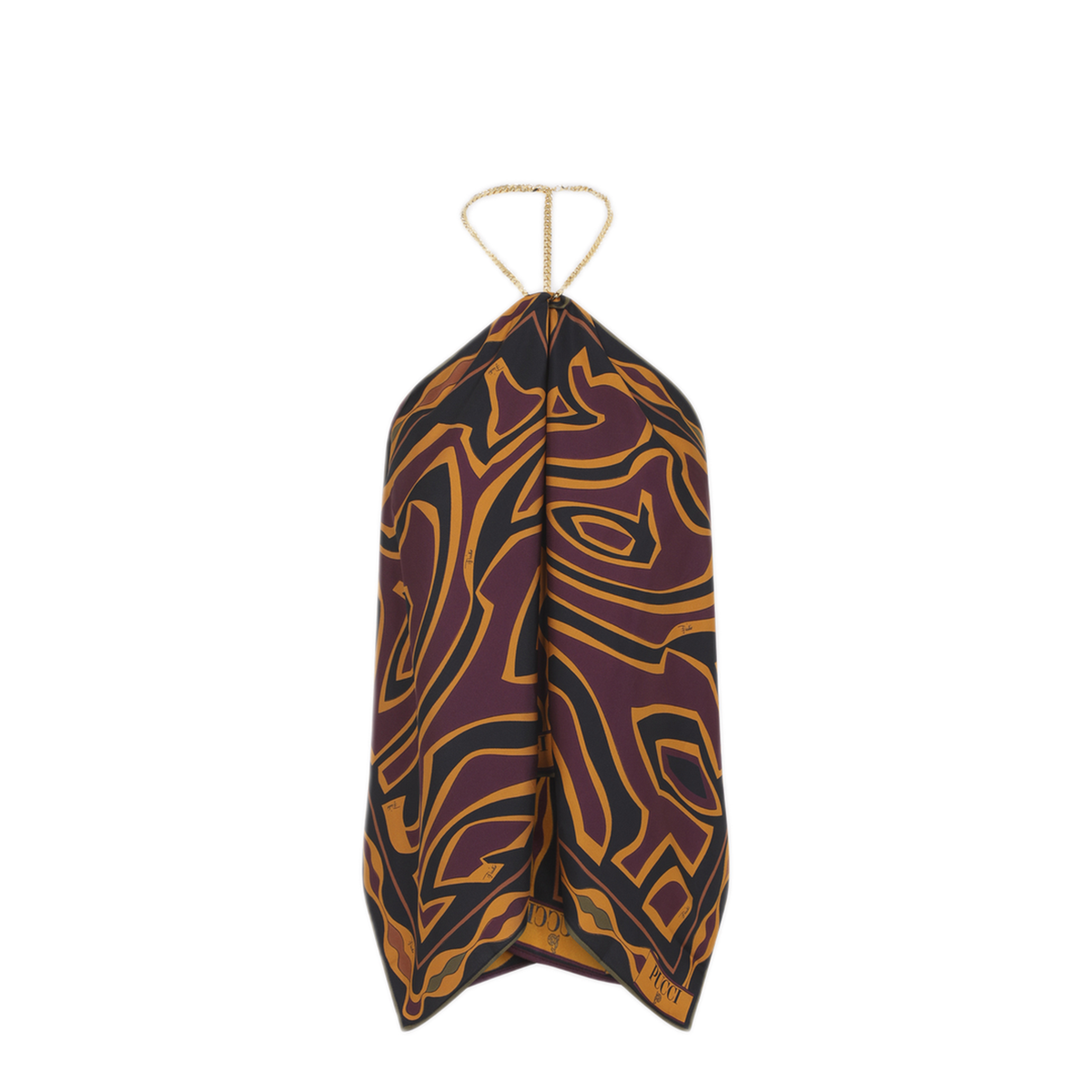 MAYFEYR - Pucci - Sleeveless Top In Bordeaux And Gold - 6URM306U790P36
