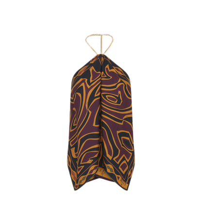 MAYFEYR - Pucci - Sleeveless Top In Bordeaux And Gold - 6URM306U790P36