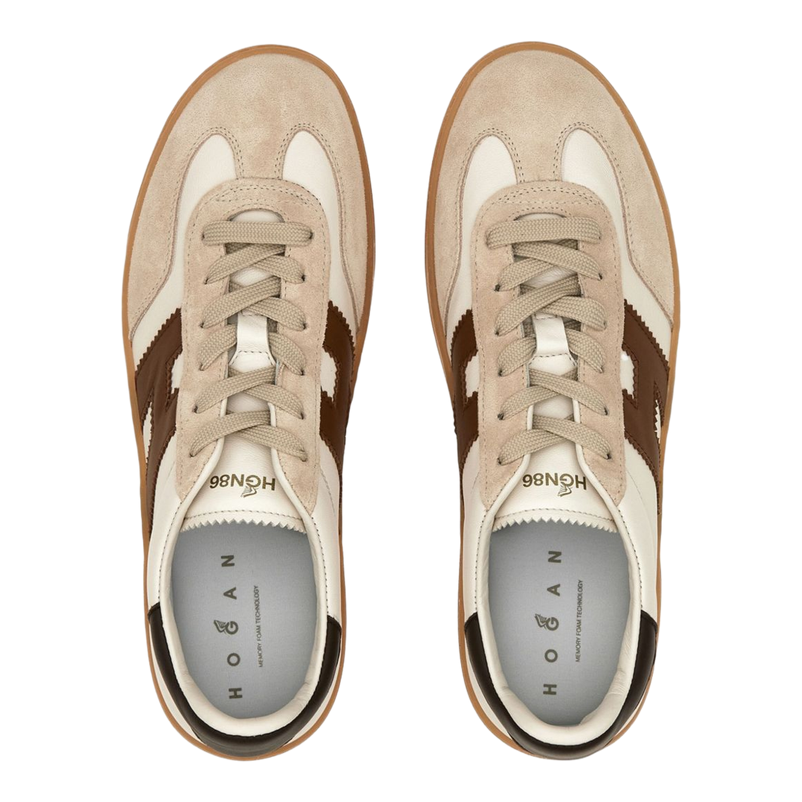 Cool Sneakers Ivory Beige Brown