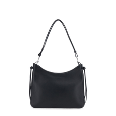 Medium Calf Leather Shoulder Bag - Black