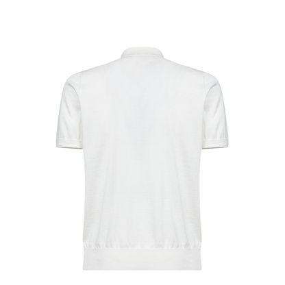 Polo Shirt Cotton Knit White