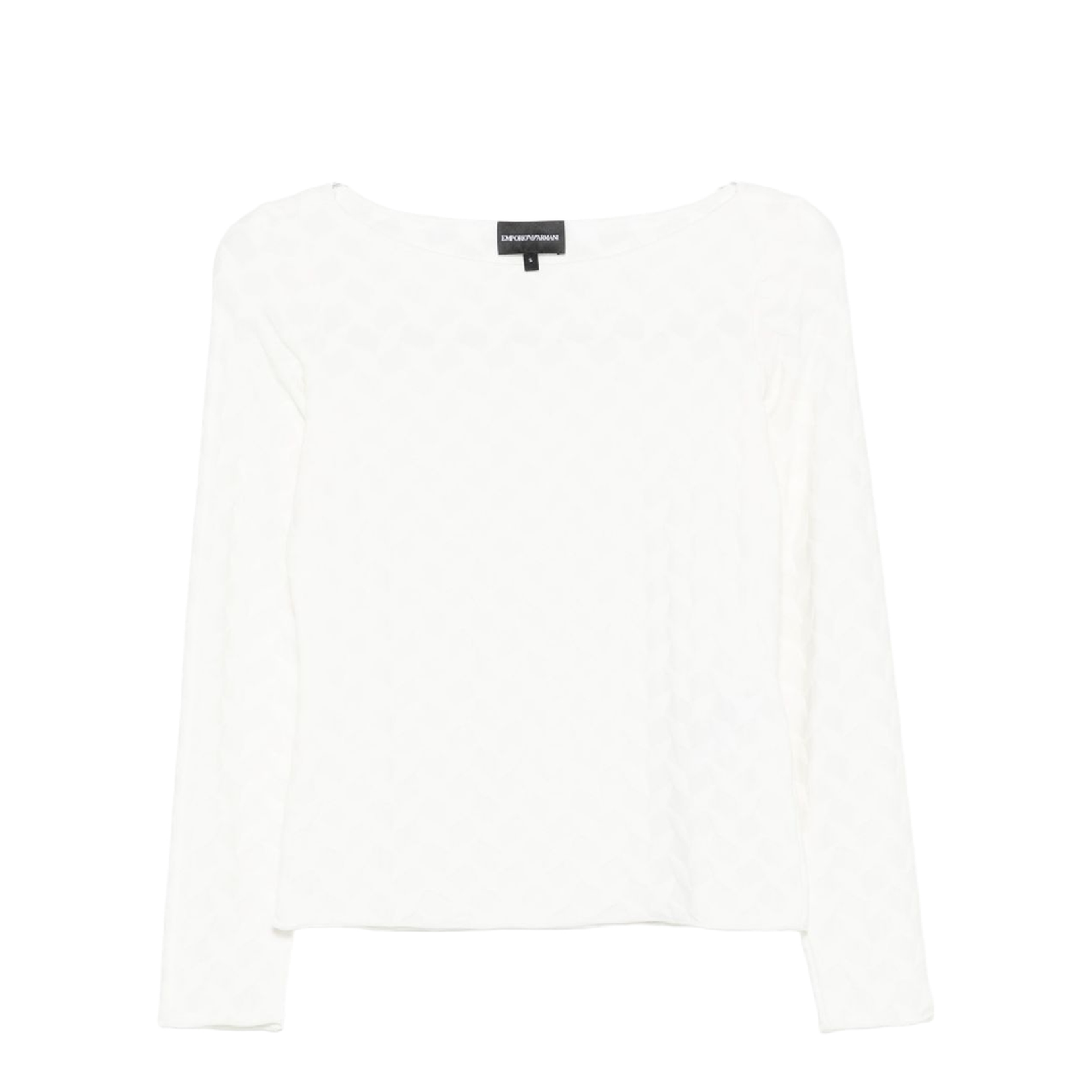 Jacquard Jersey Jumper with a Geometric Pattern