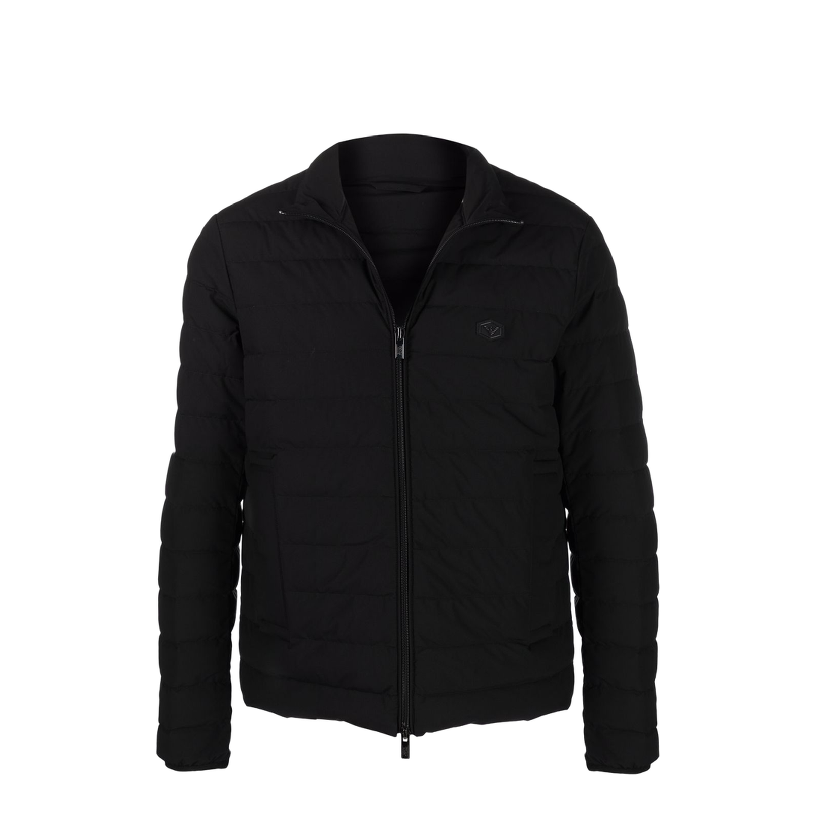 Black Feather Down Padded Jacket