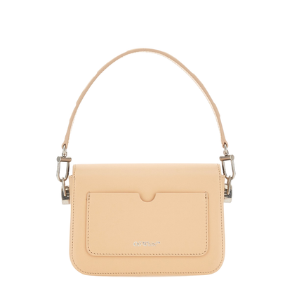 Light Pink Leather Small Plain Binder Handbag