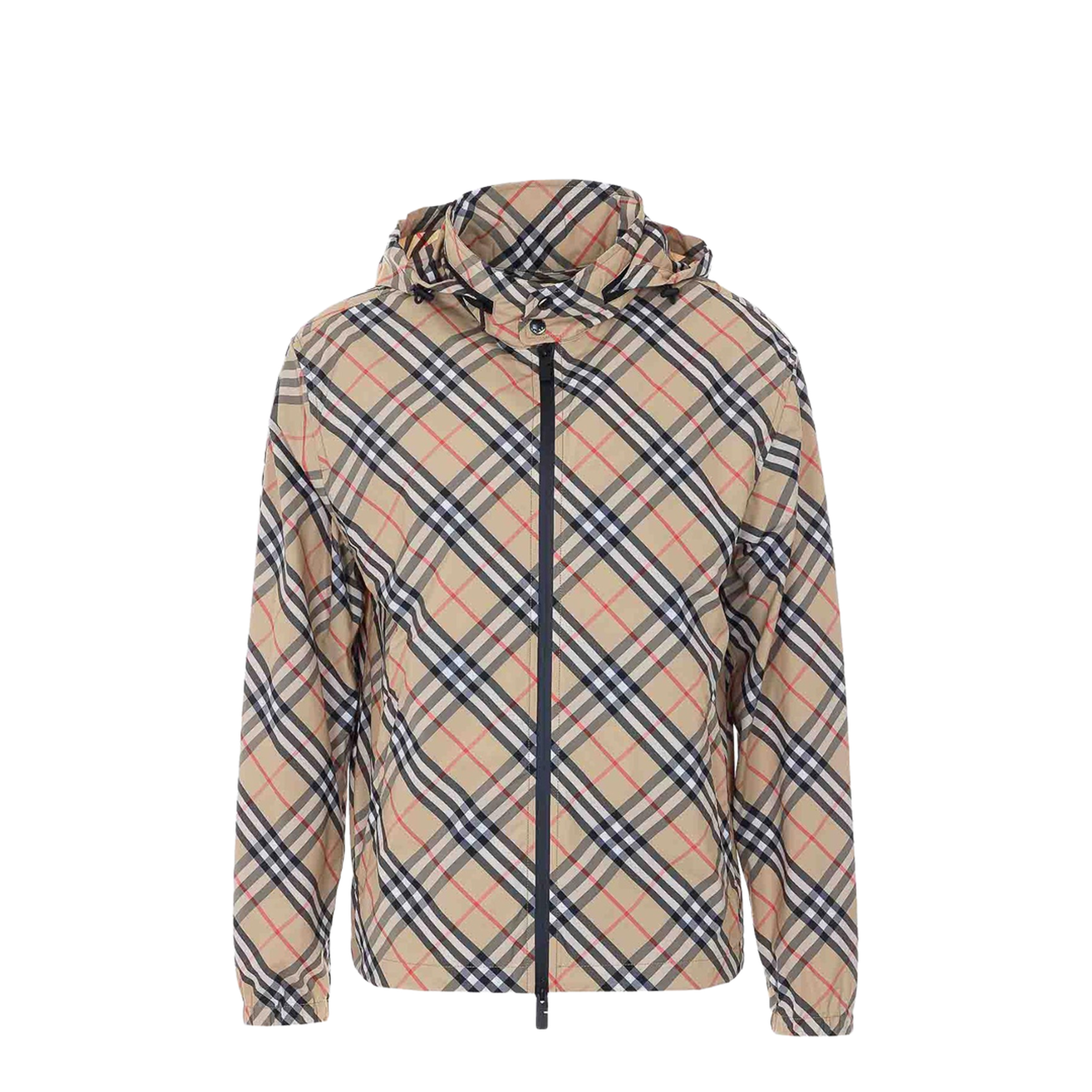 MAYFEYR - Burberry - Beige Jacket With Frontal Zip Closure - 8121319