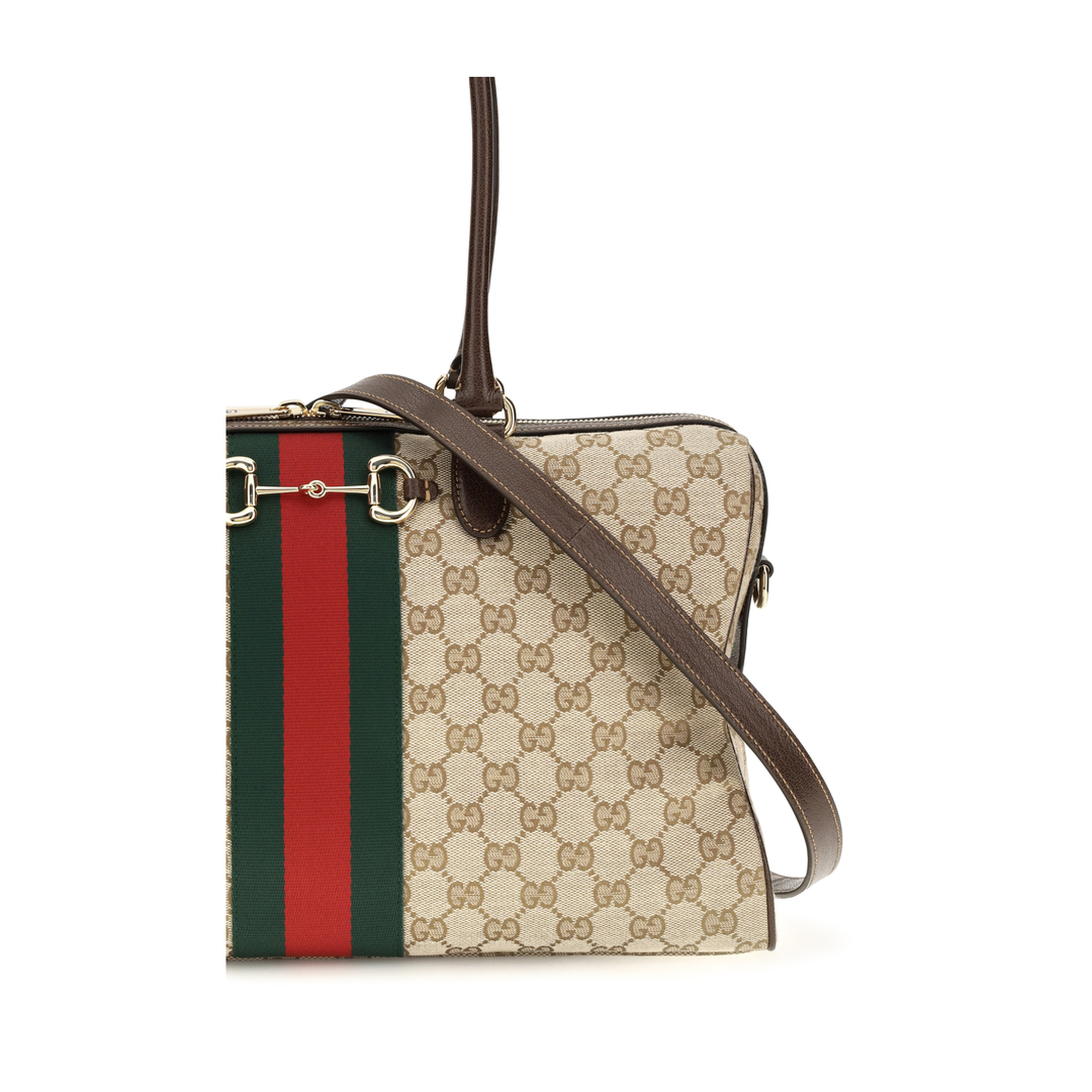 MAYFEYR - Gucci - Large Horsebit Web Top Handle Bag - 866734FAFV9