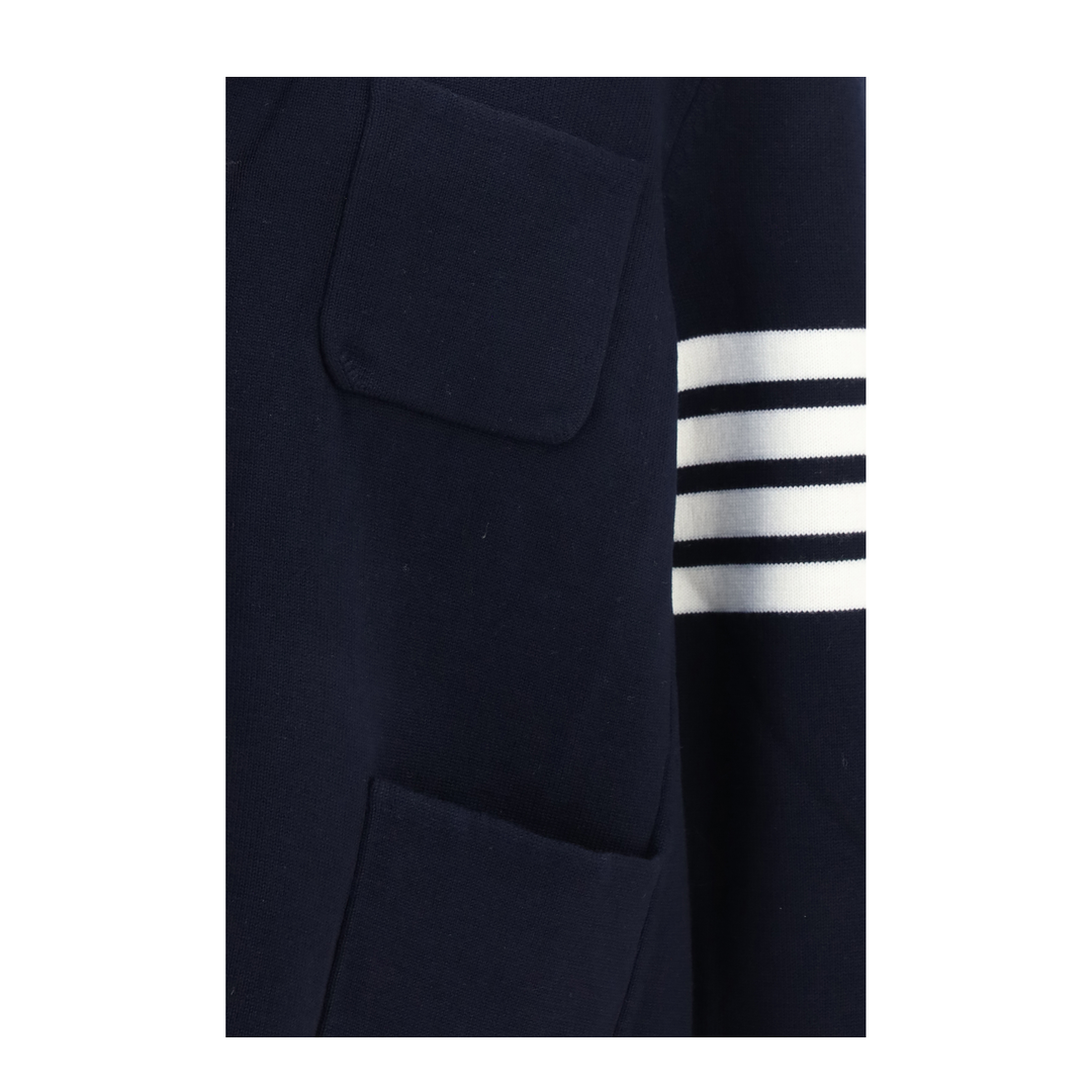 MAYFEYR - Thom Browne - Single Breasted Wool Jacket With Four Bar Detail - MKJ024D00014415