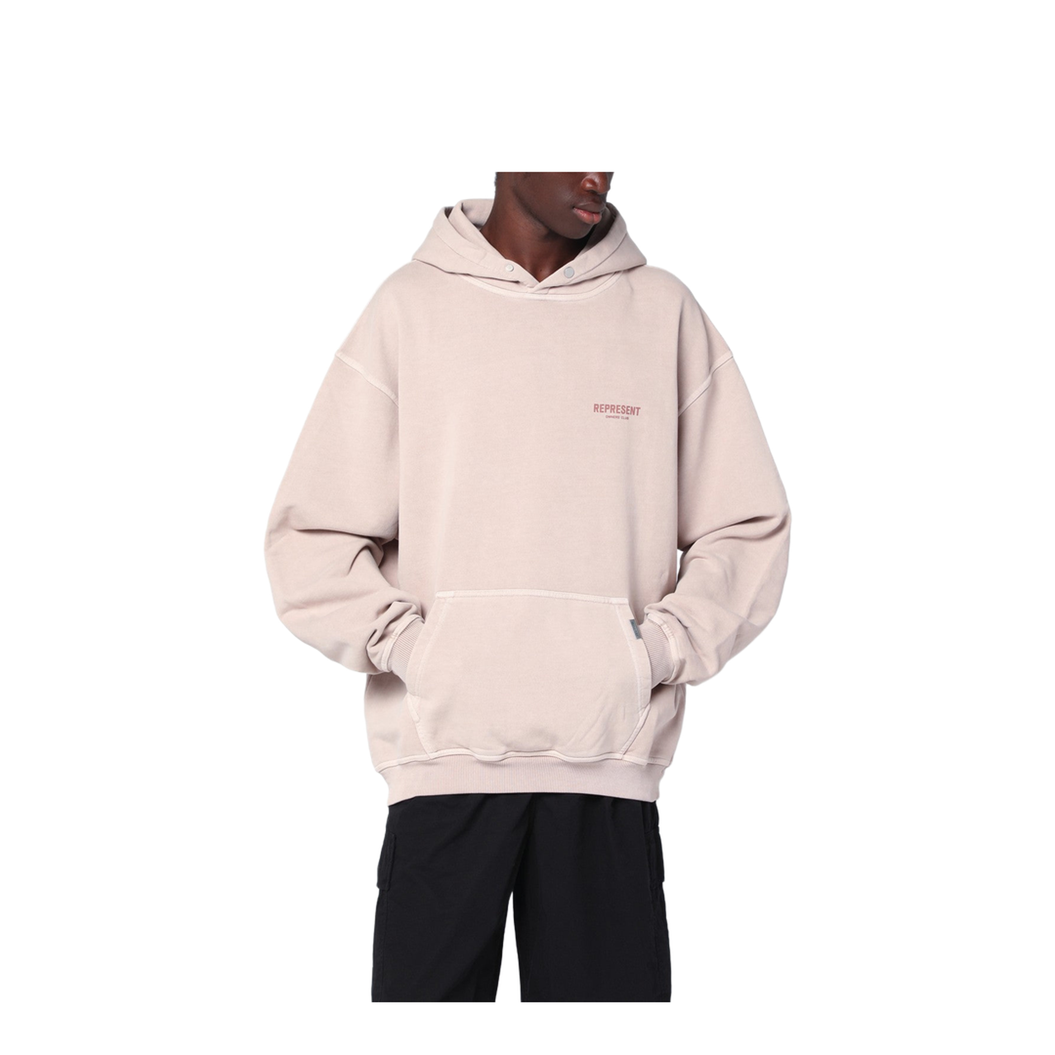 Dusty Mauve Oversized Hooded Sweatshirt