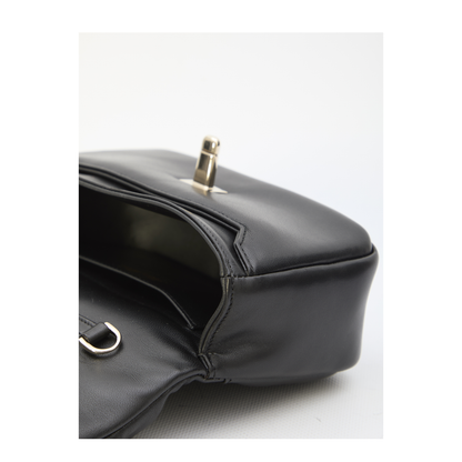 Viv' Choc Mini Bag in leather