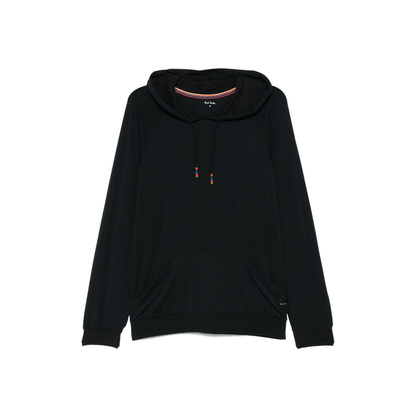 Black Drawstring Hooded Sweatshirt