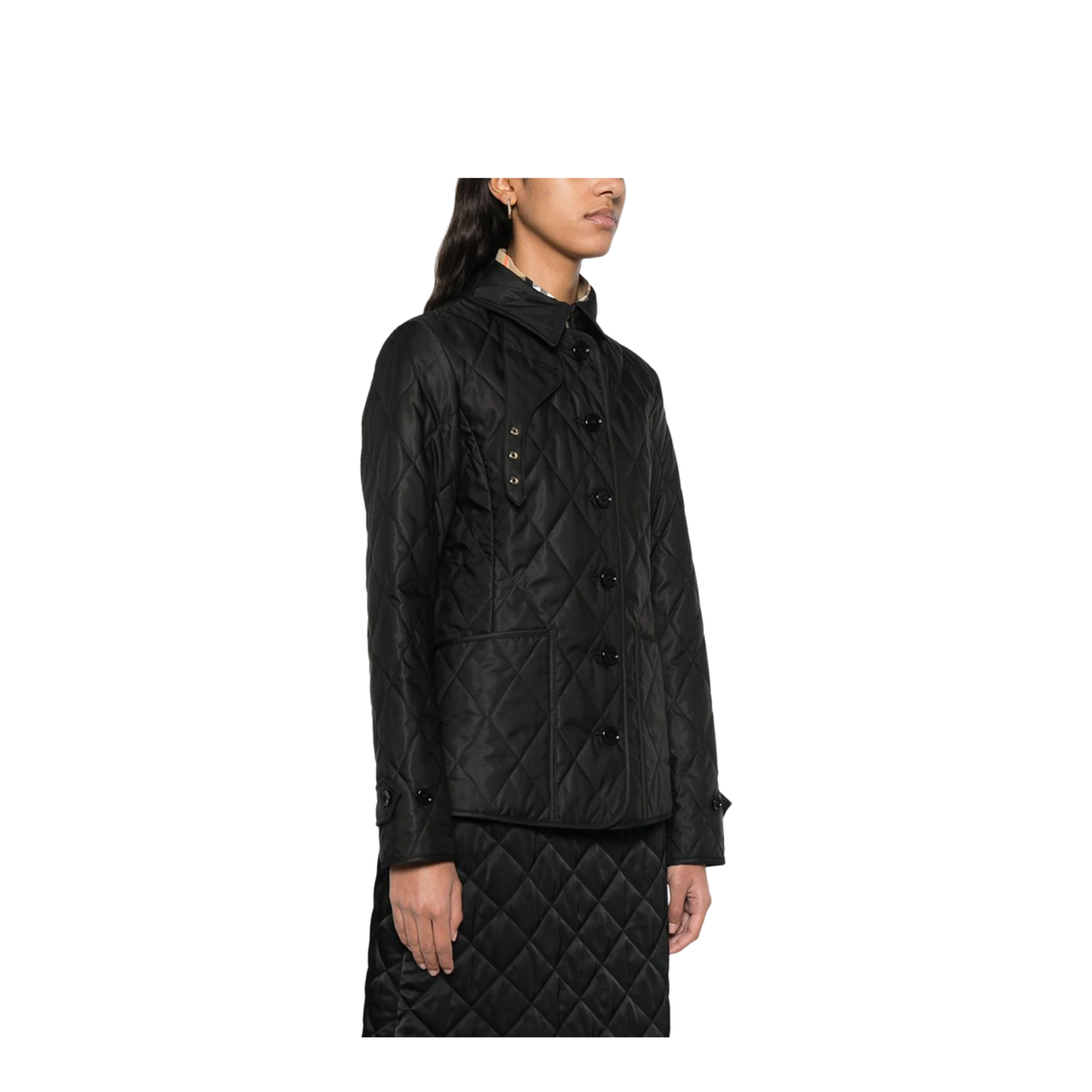 Quilted Jacket In Black