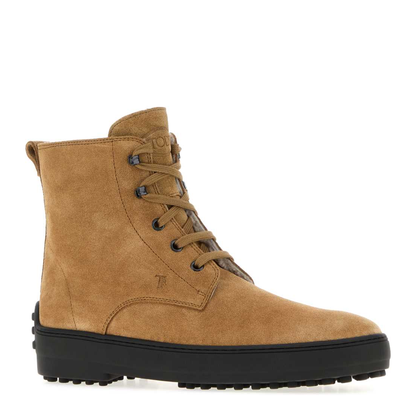 MAYFEYR - Tod's - Beige Suede Winter Ankle Boots - XXW84L0KR91RE0S816