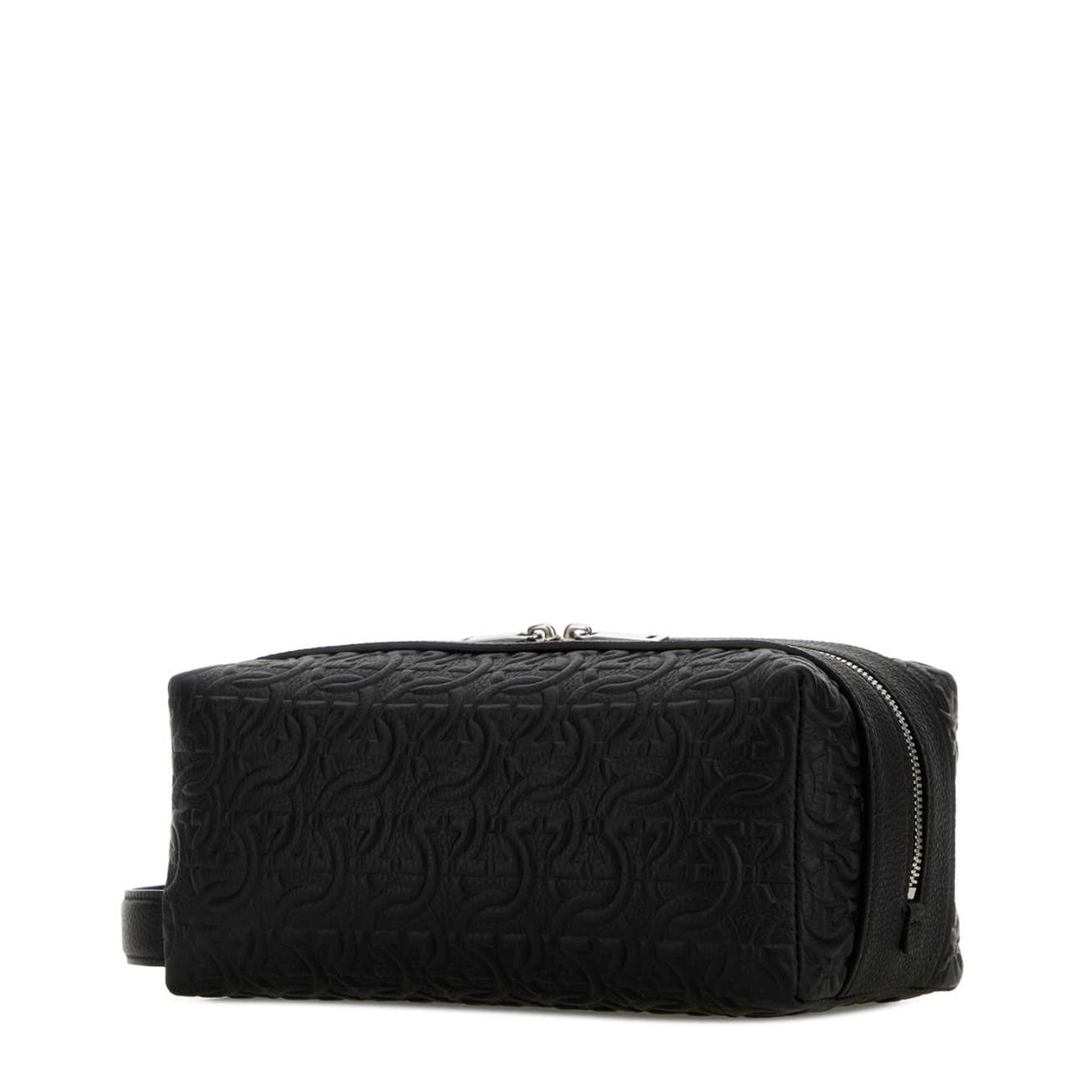 Black Leather Beauty Case
