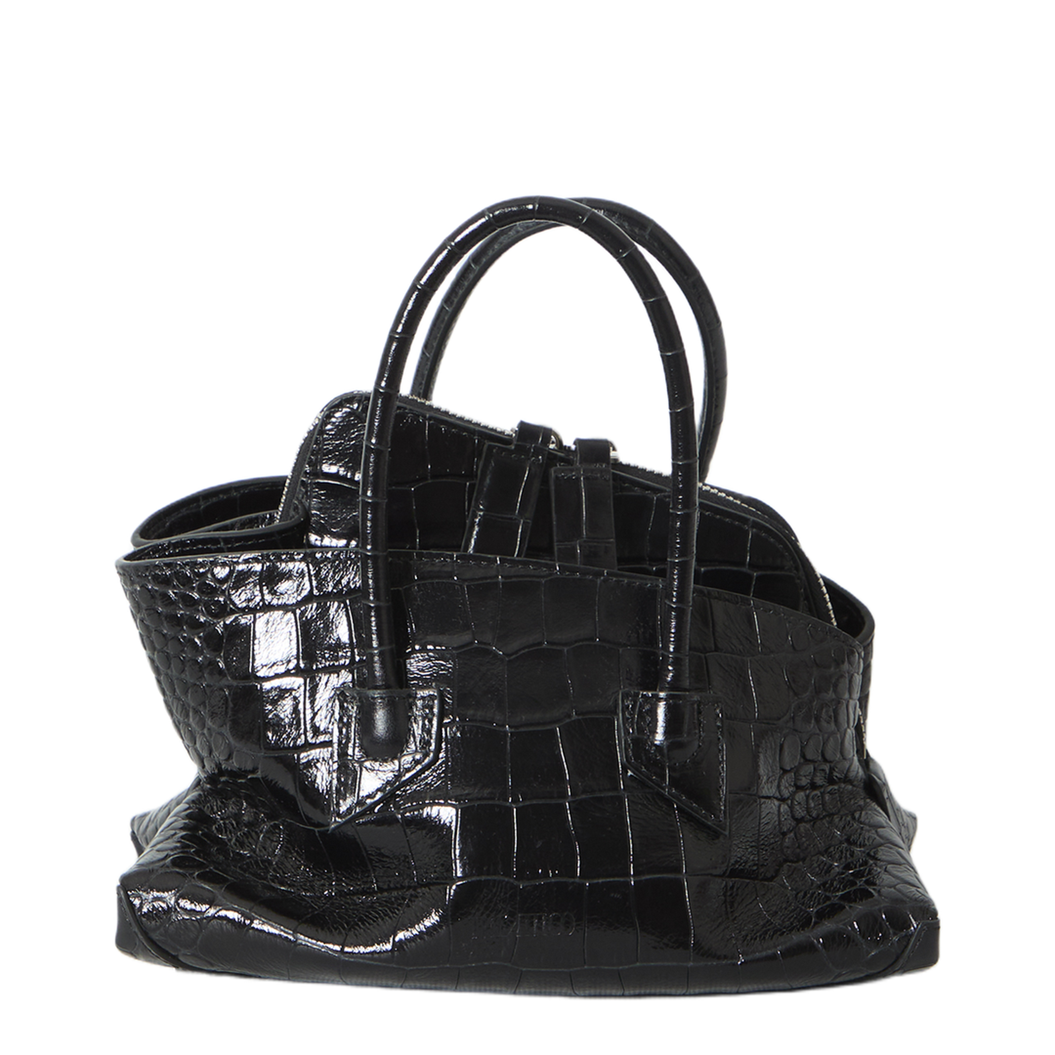 MAYFEYR - The Attico - La Passeggiata Top Handle Black Bag Mini - 260WAH00063155PR100