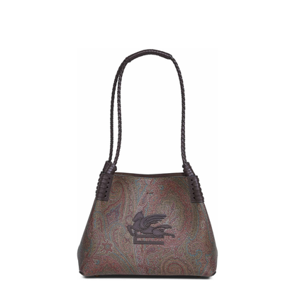 Libra Small Coated Paisley Tote Bag - Brown