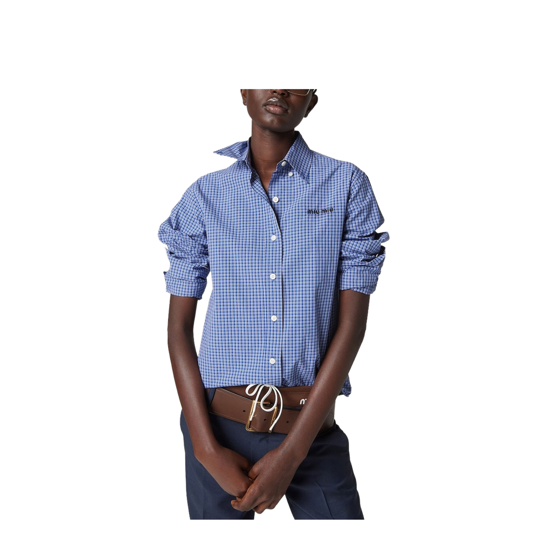 MAYFEYR - Miu Miu - Shirts Light Blue - MK1842142KF0013